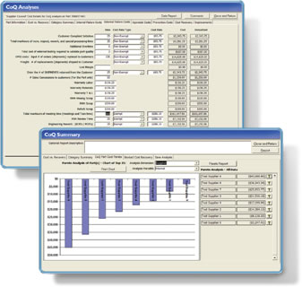 Example of program screens